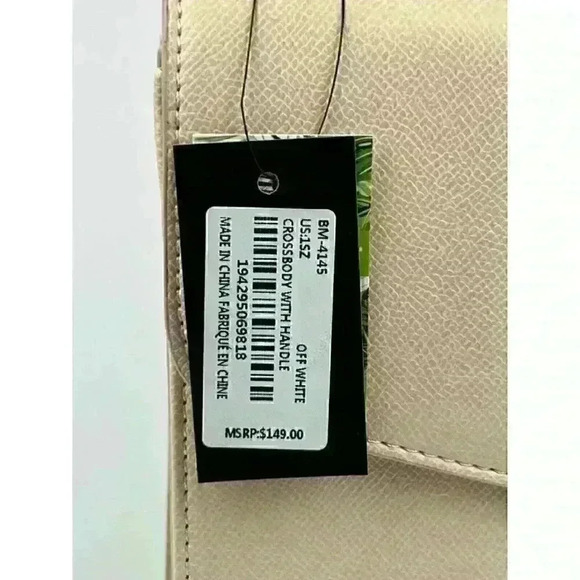 Badgley Mischka Womens Vegan Leather Flap Crossbody with Handle Bag NWT $149 - Picture 4 of 4